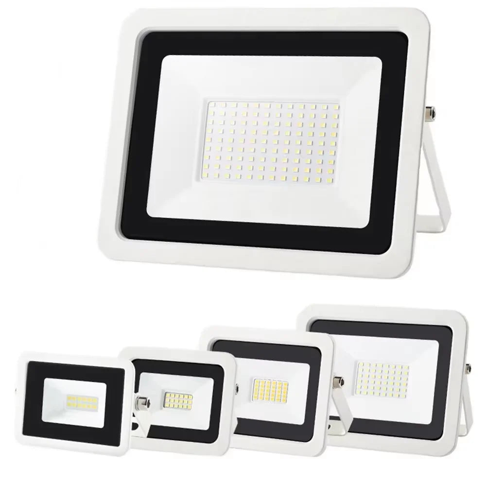 projecteur led blanc noir ip68 eyelets 10w 20w 30w 50w 100w