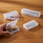 boîtes rangement transparentes clips bijoux multicolores pièces métalliques modernes respectueux environnement