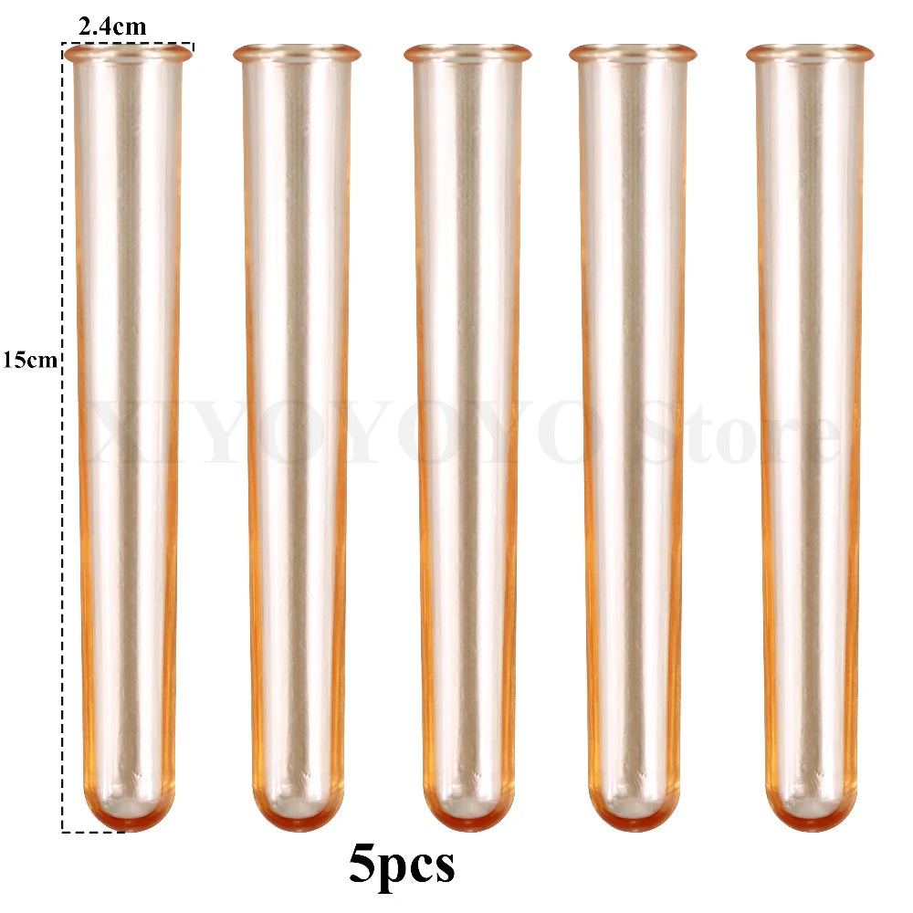 vases tubes essai transparent blanc bleu violet orange decoration maison hydroponie plantes fabrication minimaliste