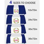 chemin table personnalisable imprimé polyester multicolore mariage événements sportifs nouvelles années st valentin