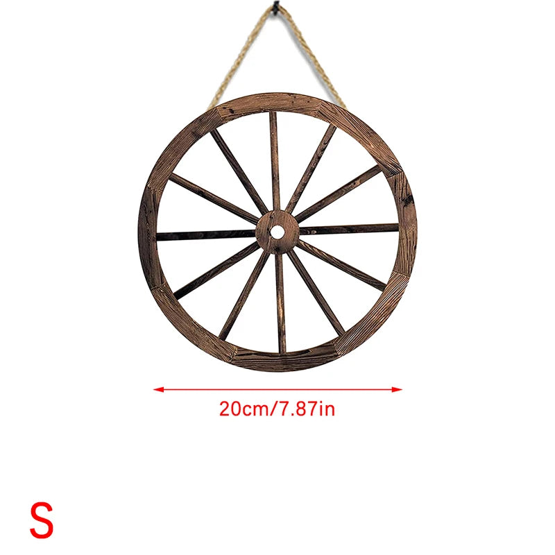 décoration murale bois rustique vintage marron clair rayons symétriques 30cm 25cm 20cm