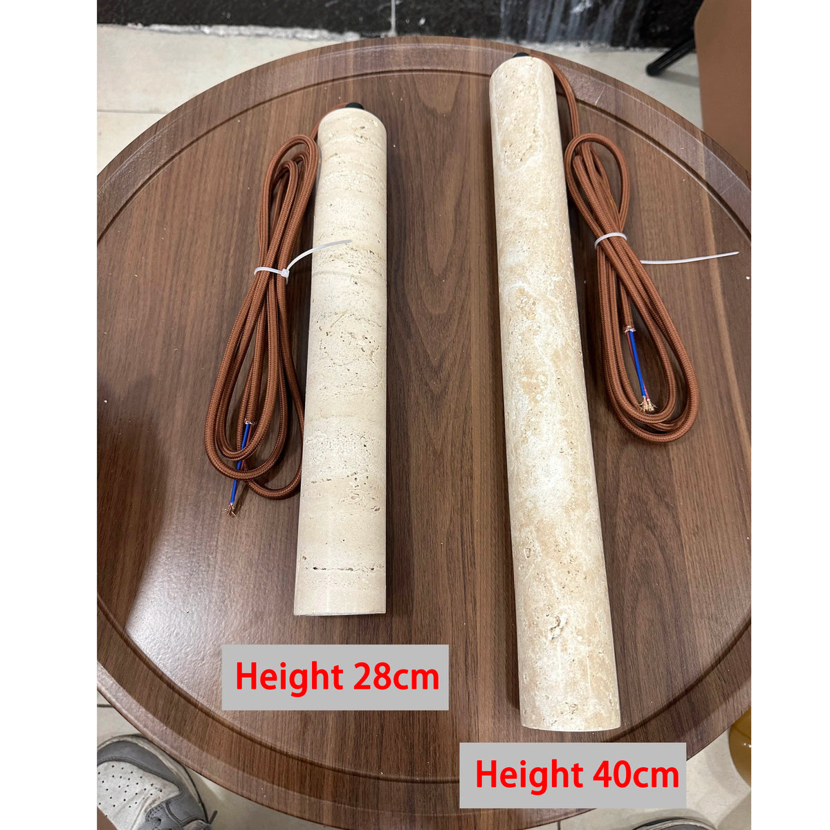 suspension lumineuse moderne minerve clair pierre texture naturelle 6000k 4000k 3000k