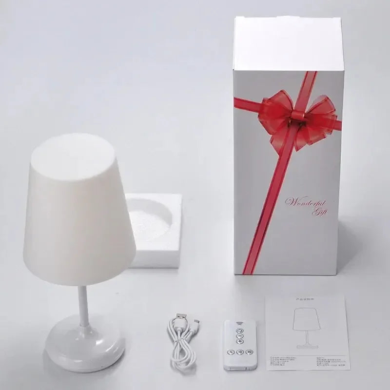 lampe moderne led blanc touch usb télécommande charge veilleuse table fixe instructions