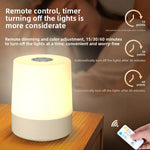 lampe chevet tactile usb rechargeable trois couleurs télécommande led moderne chambre veilleuse
