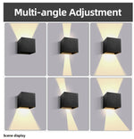applique murale led moderne noire 12w minimaliste facile chambre salon
