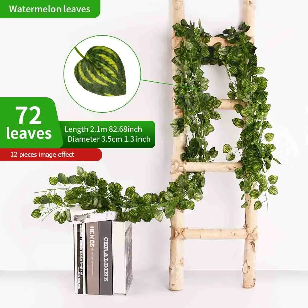guirlande artificielle feuilles lierre vert décoration jardin intérieur fête mariage extérieur plante vigne