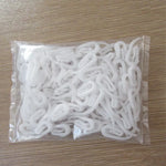 clips papier blancs simples opaques accessoire organisation stockage matériaux plastique pp