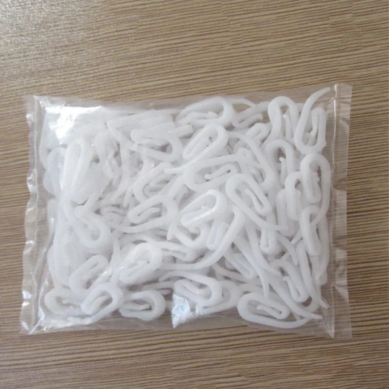 clips papier blancs simples opaques accessoire organisation stockage matériaux plastique pp