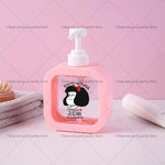 distributeur savon liquide rose personnages animés transparent moderne 300ml rechargeable