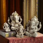 statues religieuses détaillées dorures blanc classique opalescent ornements hindouisme feng shui décoration maison