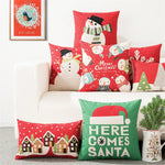 coussins noel motifs rennes neige sapins merry christmas festive decoration voiture maison