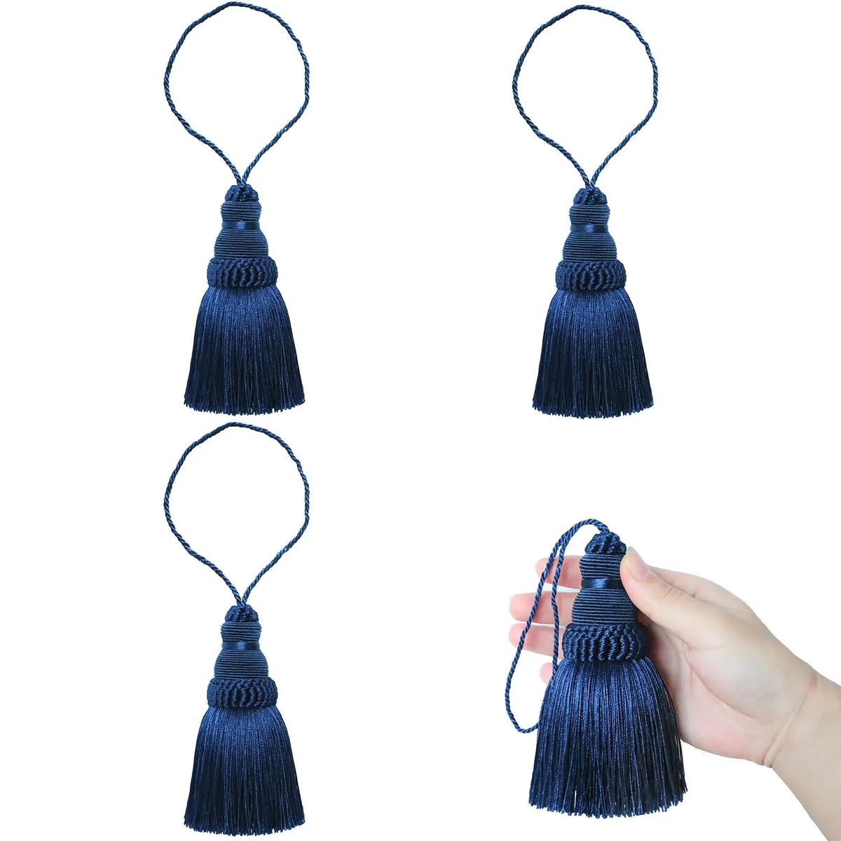 pompons décoratifs tissés élégants gris beige bleu rose noir blanc pièces