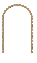 décoration murale bois arche bordure dentelée minimaliste bohème naturel festive accent