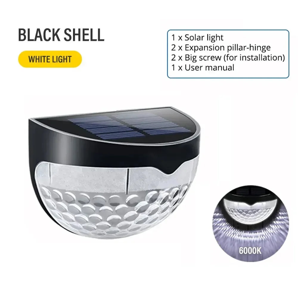 lampe solaire murale blanc perforée moderne extérieure ip65 led vis fixésextérieurhydrofugue