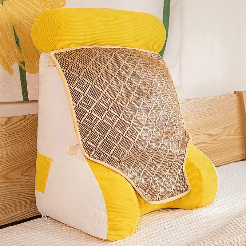 coussin soutien ergonomique moderne lavable vert rose gris bleu jaune pp coton polyester