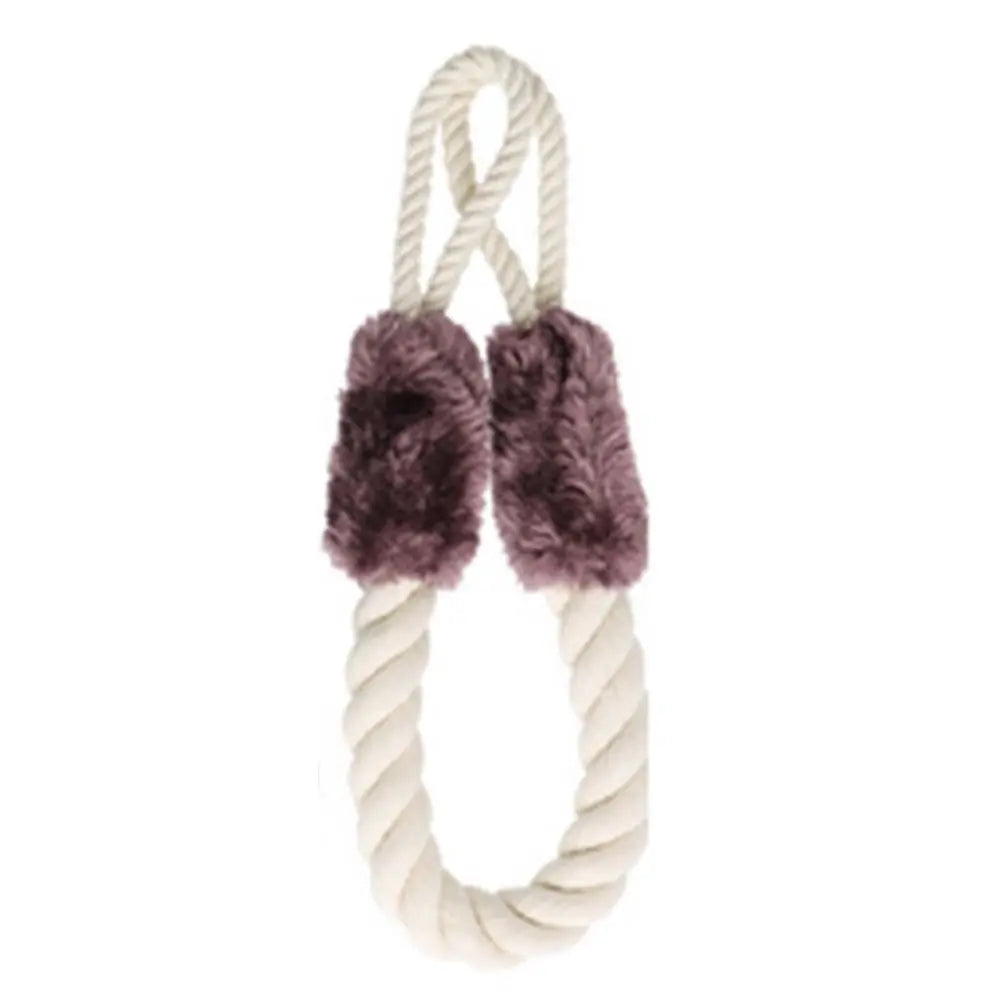 boucle porte corde torsadée fourrure doublure moderne rustique blanc noir bleu marron