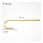 bras lampe murale moderne doré lisse plaque fixation métal
