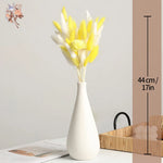 bouquet fleurs séchées jaunes plumes boho décoration maison anniversaire fête valentin nouvelle année