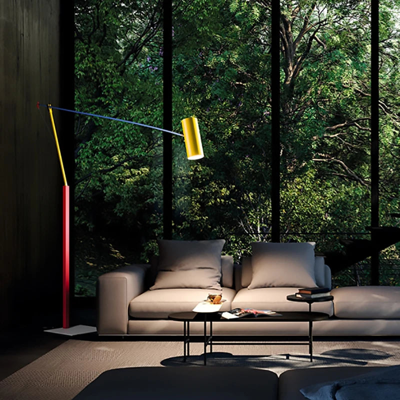 Lampe sur pied rotative hauteur réglable art déco