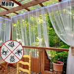filet anti moustiques transparent blanc noir semi extensible patio jardin campement voyage bohème contemporain