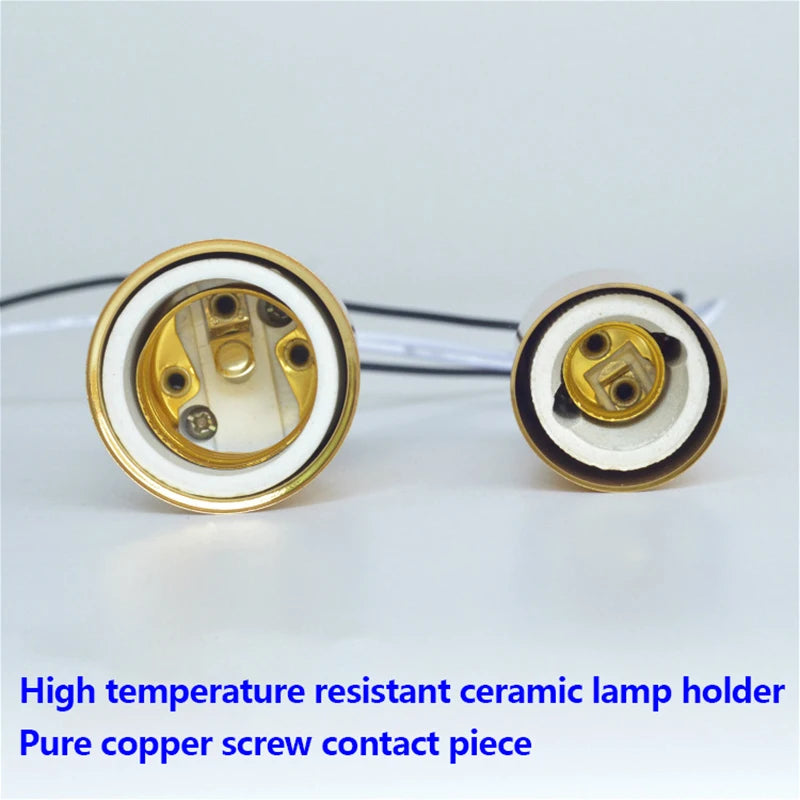 support ampoule led vis céramique noir doré cuivre argenté moderne facile