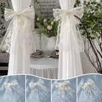 ruban dentelé motif floral blanc classique romantique décoratif 18cm translucideintérieur décoration