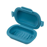 boîte savon pliable moderne bleu vert rose gris mat anti fuite voyage