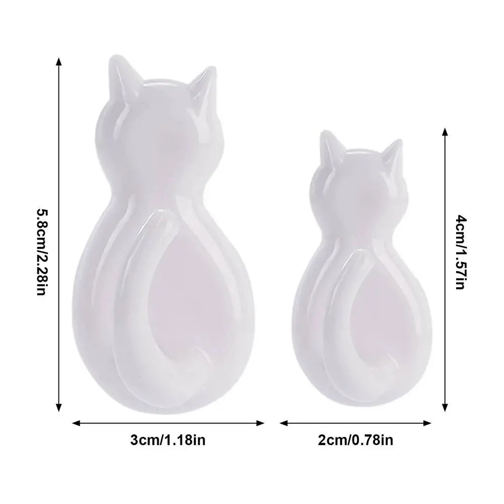crochets muraux adhésifs formes chats animés noirs blancs transparents modernes pièces