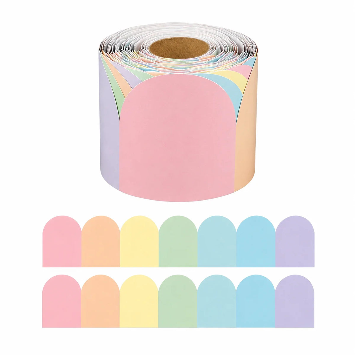ruban autocollant rayé moderne rose jaune vert bleu violet pvc 5m largeur 7,5cm