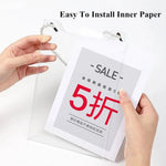 cadres photo suspendus transparents modernes a4 horizontal vertical porte affiches papier blanc cordelette