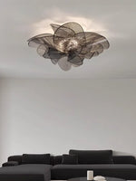 lampe suspendue moderne led blanc noir acier poli spirale chambre salle manger