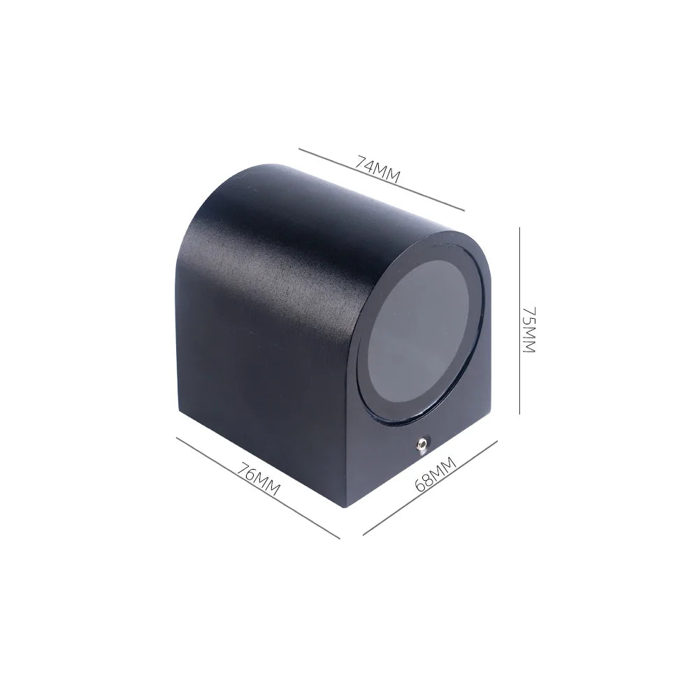 applique murale led moderne ip65 gu10 éclairage intérieur extérieur noir blanc