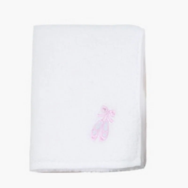 serviette coton bébé rapide douce broderie animaux blanc rose gris bleu noël