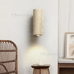 lumière murale moderne minimaliste bois texture naturelle beige clair marron foncé veineuse fixée plaque