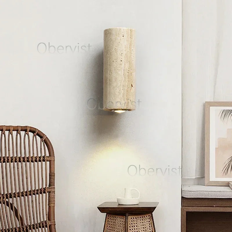 lumière murale moderne minimaliste bois texture naturelle beige clair marron foncé veineuse fixée plaque