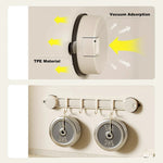 porte serviettes mural gris moderne crochets adhésion ventouse sans perçage