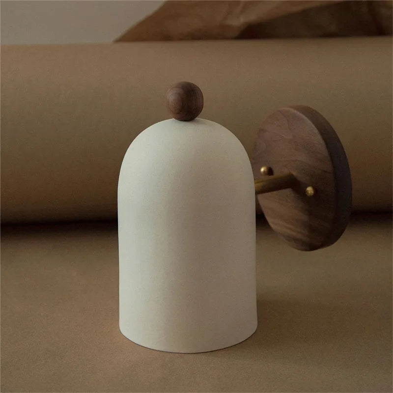 applique murale moderne bois opaque lumière neutre chambre étude entrée minimaliste