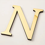 lettres individuelles métal doré décoration murale mariage anniversaire fête moderne chic