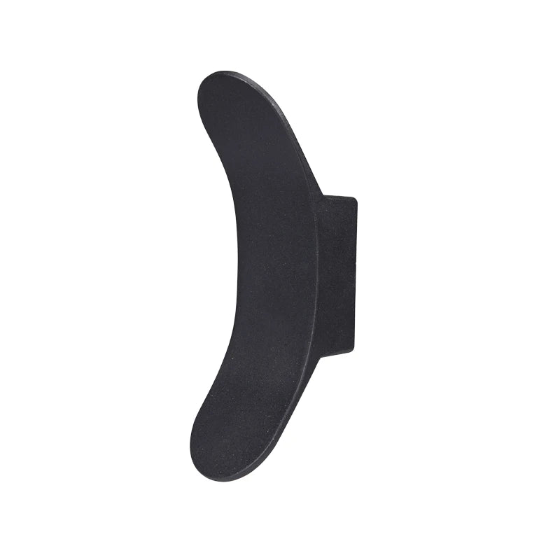lampe murale led moderne noire étanche ip65 6w 85265v minimaliste mur fixe