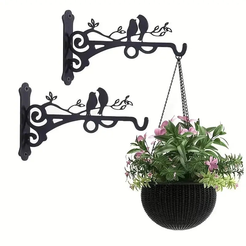 support mural décoratif oiseaux perchés plante suspendue lanterne oiseaux rustiqueextérieur led cheville vis