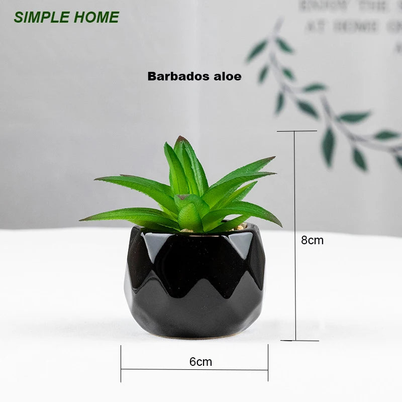 plantes artificielles bonsaï vertes modernes pot poterie décoration intérieure extérieure jardin