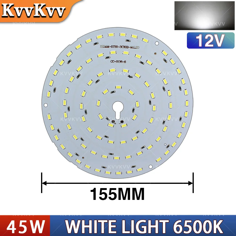 panneau led blanc moderne diodes smd5730 12v 3000k 6500k fixations inclusées