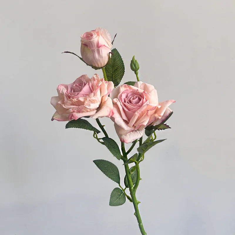 bouquet roses artificielles fleurs soie décoratives mariage anniversaire intérieur decoration