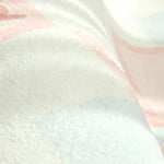 tapis rose romantique lolita rubans roses coeurs dentelle salon chambre 140x200cm polyester
