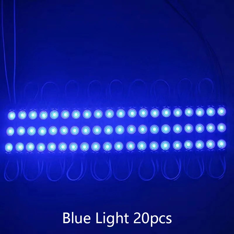 modules led blanc modernes étanches ip67 12v carrés lisses opaques 20 pièces