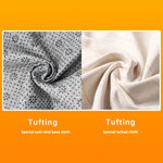 tissu anti dérapant acrylique gris clair motifs floraux moderne 1.8x1m durable imperméable