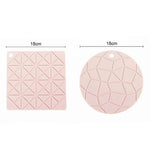 tapis isolation silicone gris rose moderne 18cm 18cm respectueux environnement
