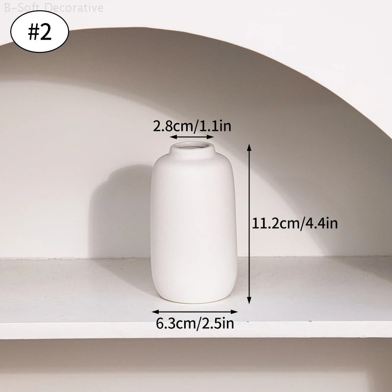 vases céramique blancs minimalistes simples décoratifs hydroponiques fleurs séchées nhà cửa