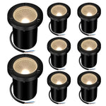 éclairage extérieur led spot noir ip55 moderne perforé 10w 85265v fixations incluses