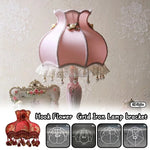 support lampe blanc grille métallique moderne cadre fer abat jour table décoration intérieur